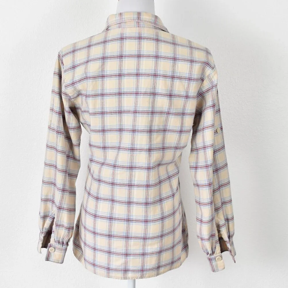 Vintage 70s Levi's Plaid Button Front Shirt - M - Picture 9 of 13